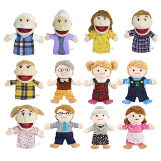 【In Stock】New Open Mouth Full Family Hand Puppet Plush Doll Toy Storytelling Party Supplies