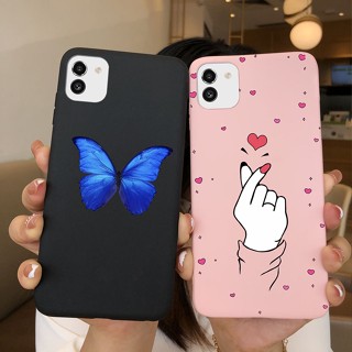 เคสโทรศัพท์ซิลิโคน TPU แบบนิ่ม ลายผีเสื้อ อะโวคาโด สําหรับ Samsung Galaxy A03 A03 A035F GalaxyA03 A 03 6.5 นิ้ว