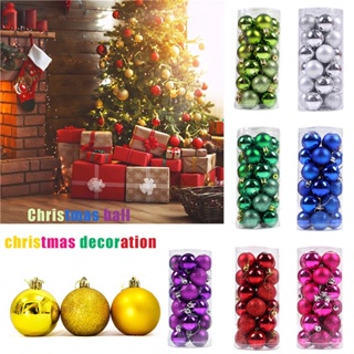 12 Pcs/Set Glitter Christmas Tree Ball Baubles Colorful Xmas Party Home Garden Christmas Decoration Supplies