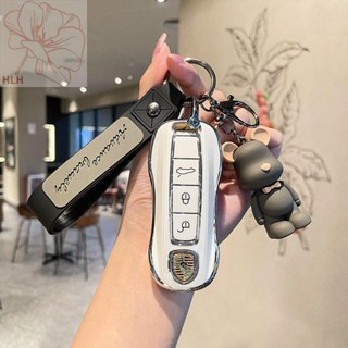 Porsche panamera panamera cayenne กระเป๋า macan car key cover 718taycan หัวเข็มขัดเปลือกคุณภาพสูง