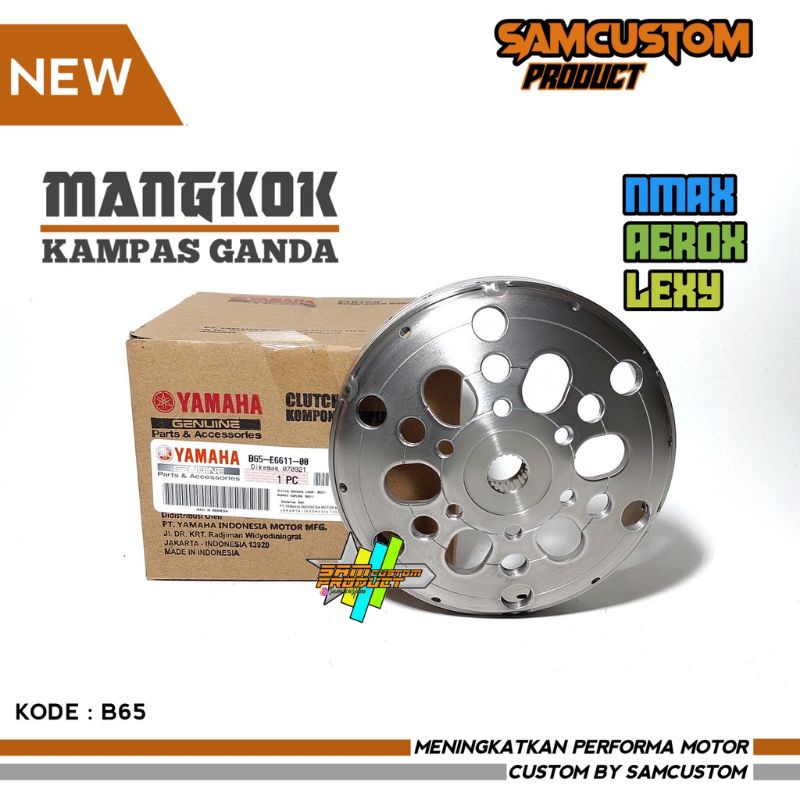 Nmax PNP Aerox Lexi ผ้าใบคู่ CVT ชามรหัส b65 ป้องกันgredeg เดิม