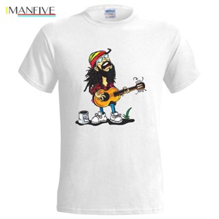 เสื้อยืดผ้าฝ้าย Sanc6 [XS-4xl] เสื้อยืดผ้าฝ้าย 100% พิมพ์ลาย Reggae Bar Reggae Lion Pub Jamaica Brazil Rasta Band สําหรั