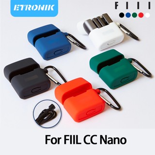 ETRONIK 5 สีซิลิโคนสำหรับ FIIL CC Nano หูฟังบลูทูธซิลิโคนเคสชาร์จช่อง Protector กันกระแทกกันฝุ่น Soft Shell หูฟังสำหรับ FIIL CC Nano หูฟังบลูทูธ