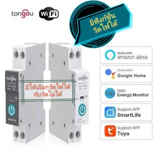 พร้อมส่ง Tuya WIFI Smart Relay Switch Circuit  1P+N 63A