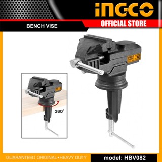 INGCO ปากกาจับชิ้นงาน แบบหนีบโต๊ะ ขนาด 60 มม. รุ่น HBV082 ( Bench Vice )