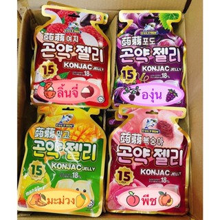 🍑Konjac Jelly เยลลี่โลมา เยลลี่ผสมน้ำผลไม้เข้มข้น🍇 เยลลี่บุกนำเข้า มี 4รสชาติ 🎉