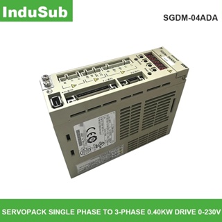 Sgdm-04ada เซอร์โวแพ็ก เฟสเดียว เป็น 3 เฟส 0.40KW DRIVE 0-230V