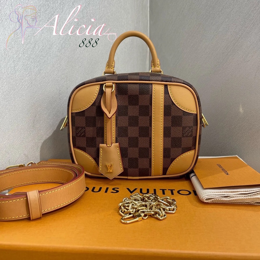 Louis Vuitton Valisette BB Mini Luggage Brown Cloth ref.264716 - Joli Closet