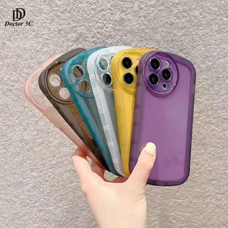 เคสโทรศัพท์มือถือแบบนิ่ม TPU ใส กันกระแทก สีแคนดี้ แฟชั่น สําหรับ iPhone 15 Ultra 14 Pro Max ip15 ip14 Plus 2020 2022 2023 4G 5G