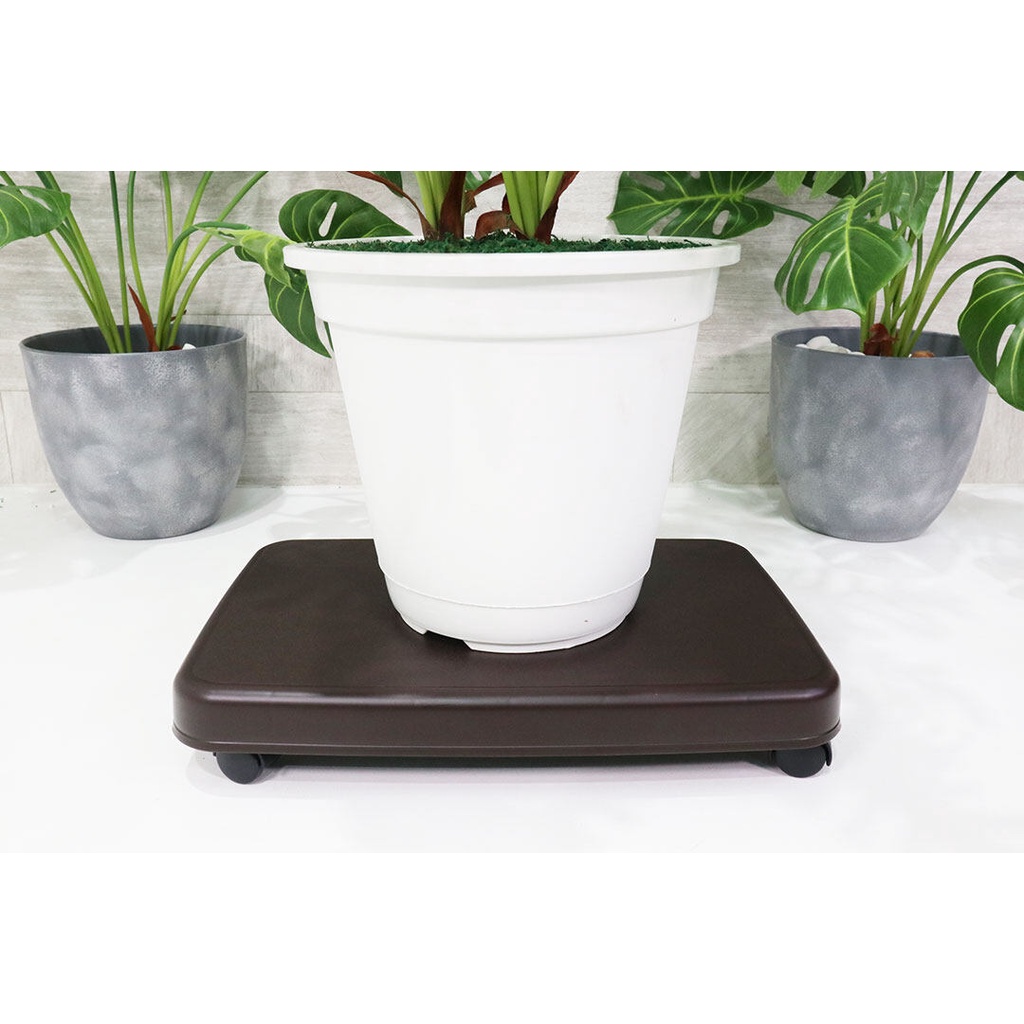 💮สินค้าญี่ปุ่น💮 แท่นวางของ มีล้อ ถาดวาง ฐานวางของอเนกประสงค์  มีล้อ เข็นได้ วางต้นไม้ วางถังขยะ วางพัดลม JP Quality