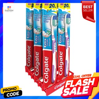 คอลเกต แปรงสีฟัน เอ็กซ์ตร้าคลีน ขนแปรงนุ่ม แพ็ค 6 คละสีColgate Toothbrush Extra Clean Soft Bristles Pack 6 Assorted Colo