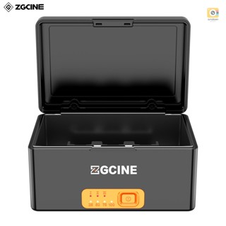 Zgcine PS-R30pro กล่องชาร์จไมโครโฟนไร้สาย 3 ช่อง แบตเตอรี่ในตัว ความจุขนาดใหญ่ USB-C PD แบบเปลี่ยน สําหรับ RODE Wireless GO I GO II Micr