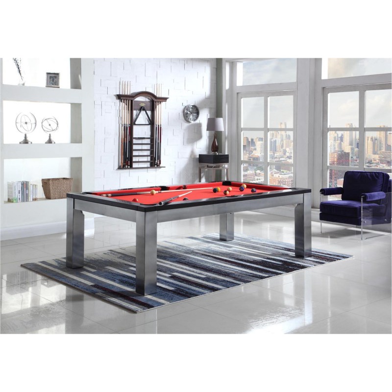Paris Silver Dining Pool Table 8ft