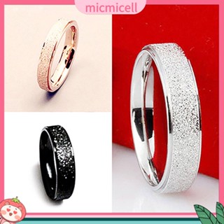 (micmicell) men แหวนสแตนเลสเครื่องประดับคู่แต่งงาน