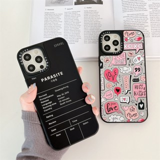 Casetify Gisaengchung เคสโทรศัพท์มือถือ TPU กันกระแทก มีกระจก สําหรับ iPhone 14 Pro MAX 14 Plus 13 12 11 Pro MAX