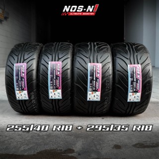 (ส่งฟรี) 255/40 R18 + 295/35 R18 ยางซิ่งลายไฟ ยางไทย - NOS-N1 ( จัดชุดหน้า+หลัง 4 เส้น ) NOS-N1 Speed Drift