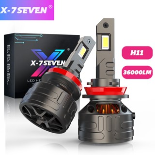 X-7seven X-Kronos หลอดไฟหน้า LED 160W 36000LM 6500K H4 H1 H7 H11 H8 H9 9005 HB3 9006 9012 สีขาว