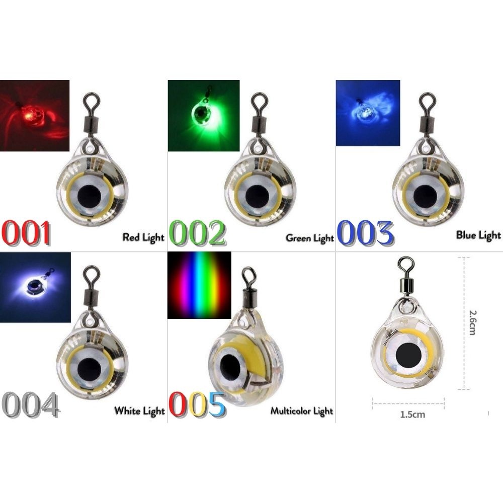 【CUNDA】5 ชิ้น / ชุด โคมไฟล่อปลา การเชื่อมต่อ เหยื่อตกปลา ตะขอปลา สามารถดึงดูดฝูงปลาได้ดีขึ้น กันน้ำได้อย่างสมบูรณ์ แสงตาปลา ไฟใต้น้ำ ใบพัดหาง เหยื่อปลอม ดึงดูดความสนใจของปลาได้เป็นอย่างดี เหยื่อยางพริ้ม หนอนยางหางโบก กบยาง เหยื่อกบ กบตีนเตะกบขาเต VIB อุปก - รูปที่ 2