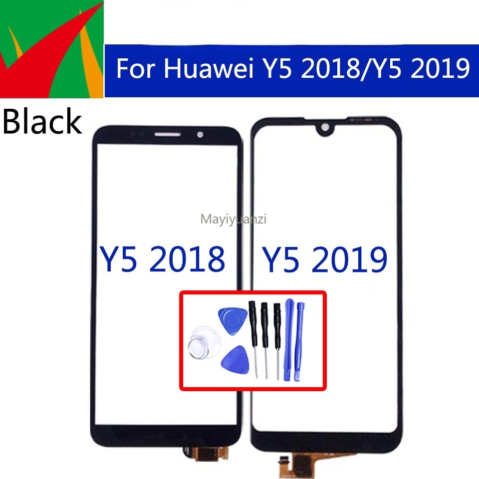 แผงเซนเซอร์ดิจิทัล หน้าจอสัมผัส LCD แบบเปลี่ยน สําหรับ Huawei Y5 2019 Y5 2018