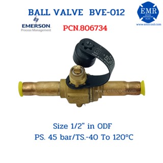 "EMERSON"(อิเมอร์สัน) BALL VALVE BVE-012 (1/2")