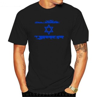 เสื้อยืดเข้ารูป Ropa de marca de moda para hombres, Camiseta con estampado de la bandera nacional de Israel, de algodón,