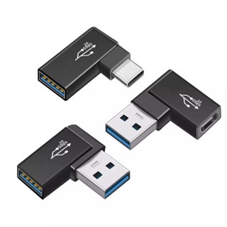 OTG อะแดปเตอร์ USB 3.0ประเภท C หญิงไปยัง USB 3.0 Converter 10Gbpsประเภท C ถึง USB 3.0 90องศามุมสำหรับUSB C OTG Connector