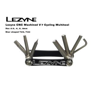 เครื่องมือพกพาจักรยาน Lezyne V7 Multitool CNC7075