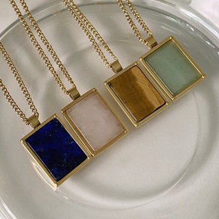 chic appeal - nature stone pendant necklaces