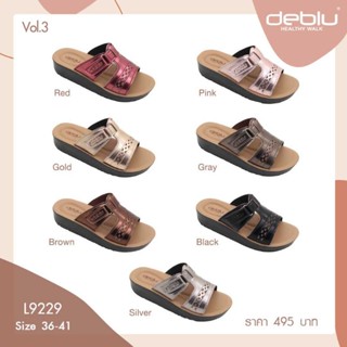 NFshoes ถูกสุด! รองเท้าแตะ หญิง แบบสวม Deblu เดอบลู รุ่น L9229 นุ่มนิ่ม เพื่อสุขภาพ น้ำหนักเบา ของแท้ 100%