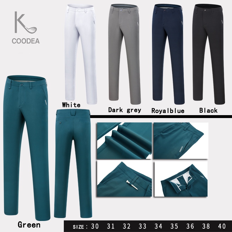 กางเกงลำลอง COODEA GOLF สำหรับผู้ชาย เหมาะสำหรับการเล่นกอล์ฟและสวมใส่ในชีวิตประจำวัน
