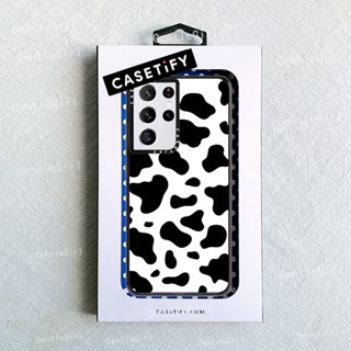 Casetify เคสนิ่ม พิมพ์ลายวัว ของแท้ สําหรับ Samsung Galaxy S20 S21 S22 Plus Ultra