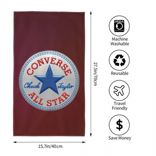 Converse (1) ผ้าขนหนู ทรงสี่เหลี่ยม ดูดซับน้ํา 70x40 ซม. สําหรับเล่นกีฬา ฟิตเนส โยคะ กลางแจ้ง