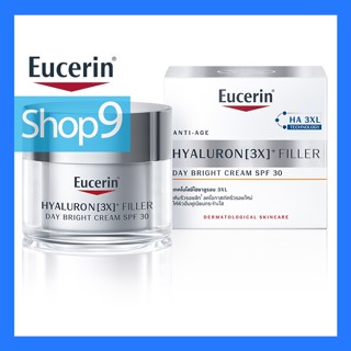 Eucerin HYALURON [3X]+ FILLER DAY BRIGHT CREAM SPF 30 50 ML หมดอายุ 2024 ยูเซอริน ไฮยาลูรอน เดย์ ไบร์ท ครีม 50 มล