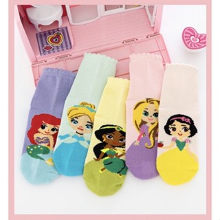 Princess Sock #ถุงเท้าเจ้าหญิง เซ็ต  5 คู่ #ถุงเท้าเด็ก #ถุงเท้าผู้หญิง #ถุงเท้า