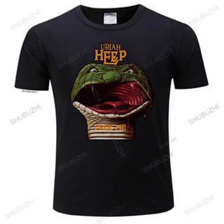 ใหม่ เสื้อยืด ผ้าฝ้าย ลาย URIAH HEEP FREE ME INNOCENT VICTIM BLACK สไตล์วินเทจ แฟชั่นS-5XL