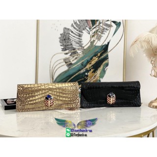 Ch classic flap long flap party clutch luxury cosmetic pouch multislots long wallet