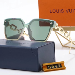 Lv แว่นตากันแดด ทรงสี่เหลี่ยม หรูหรา แฟชั่นคลาสสิก สําหรับผู้ชาย ผู้หญิง uv400