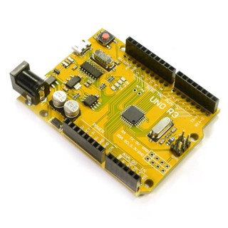 Golden Arduino UNO R3 SMD พร้อมสาย Micro USB