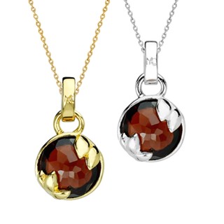 Mizuchol สร้อยพลอยเสริมดวงวันเสาร์ Lucky Me Necklace -  (Red Garnet)