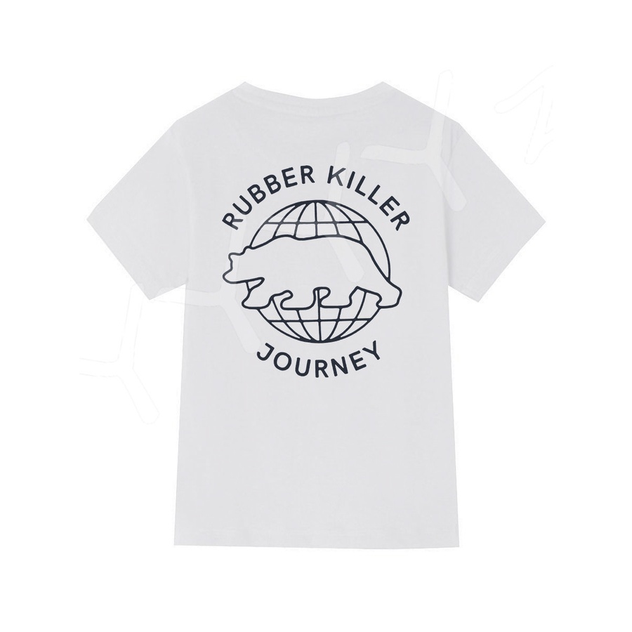 RUBBER KILLERเสื้อยืดแขนสั้นพิมพ์ลายหมี Unisex Top