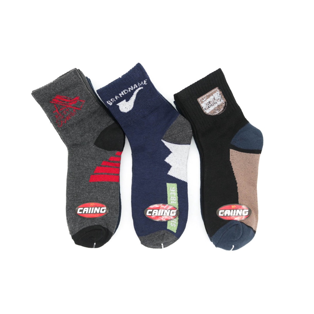 ถุงเท้า ยกแพ็ค 12 คู่ 🔥ถุงเท้ากีฬา ถุงเท้าทำงาน ลายสปอต sportsocks K-8 12คู่