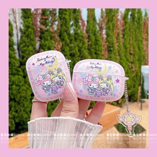 เคสหูฟัง ซิลิโคน กันกระแทก ลายการ์ตูนเซเลอร์มูน เมโลดี้ สําหรับ airpods 3 2 pro