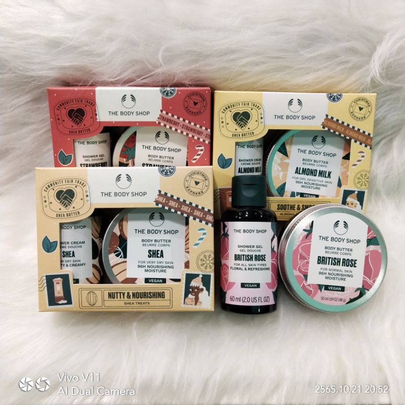 THE BODY SHOP MINI GIFT SET (เซ็ตเดินทาง) ขนาดพกพา ขนาดทดลอง Shopee Thailand