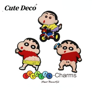 CROCS 【Cute Deco】กระดุมเรซิ่น รูปชินจังน่ารัก (4 แบบ) อุปกรณ์เสริม สําหรับรองเท้า