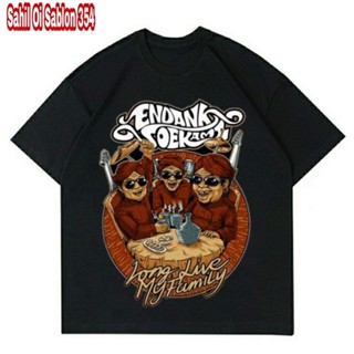 เสื้อยืด ลาย ENDANK SOEKAMTI สีดํา สไตล์วินเทจ สําหรับผู้ชาย และผู้หญิง