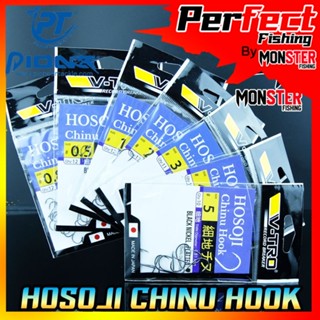 เบ็ดตกปลา โฮโซจิ เบ็ดชินุ V-TRO HOSOJI CHINU HOOK หน้าบิด (ก้นแบน) by PIONEER