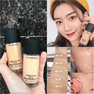 แท้ทั้งร้าน !! แบ่งขายรุ่นคุมมัน MAC STUDIO FIX FLUID FOUNDATION