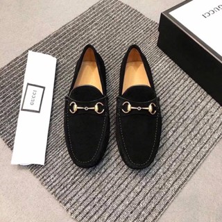 NEW GUCCI JORDAAN GG VELVET DRIVER LOAFER