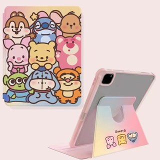 เคสiPad 10.2 วินนี่เดอะพูห์ผู้น่ารัก Stitch Gen8 9 2021 เคสไอแพด2020 Air5 10.9,11pro Case ไอแพด Gen5/6 ใส่ปากกาได Air4