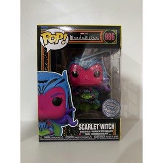 Funko Pop Scarlet Witch Marvel Wanda Vision Black Light Exclusive 986